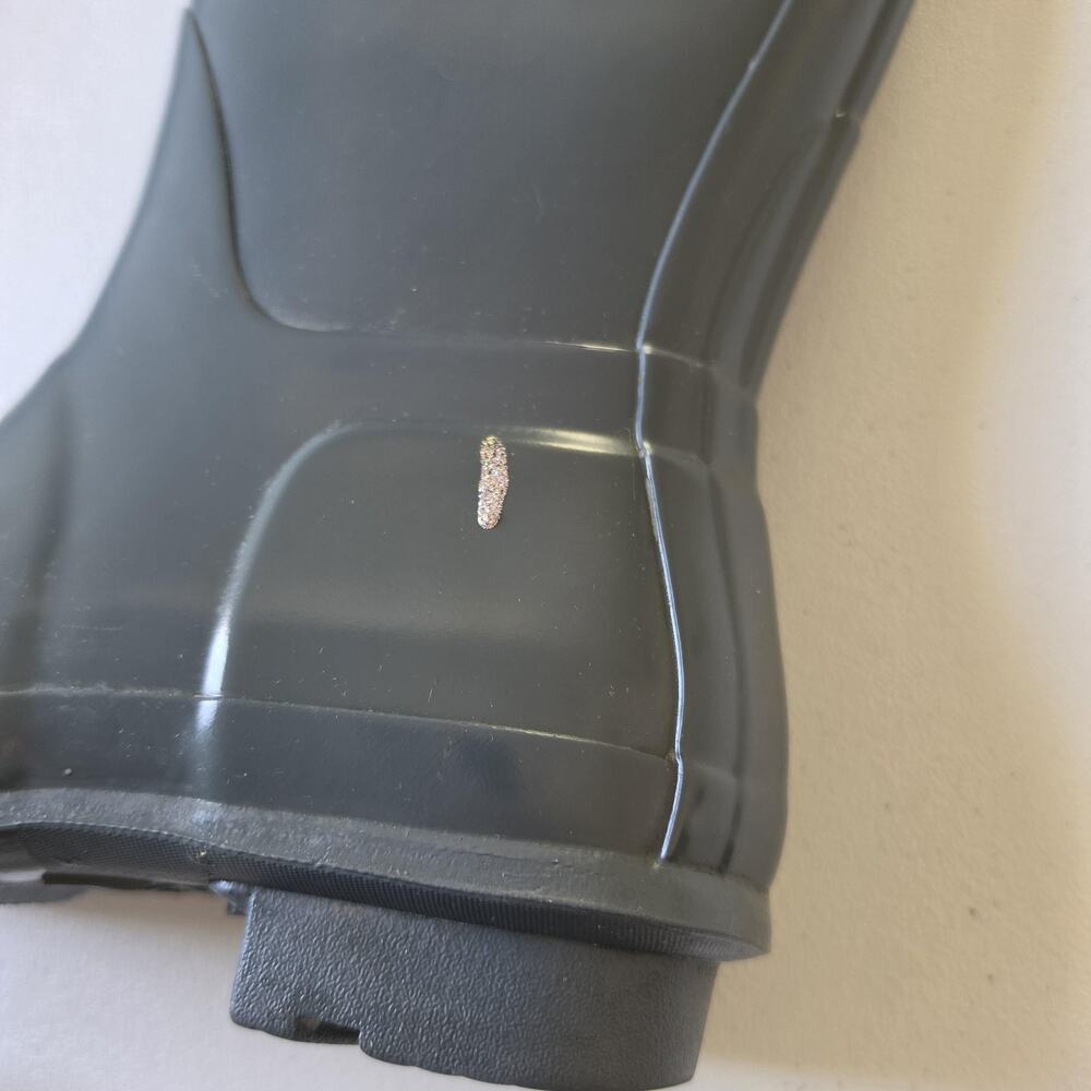 Hunter Rain Boots Womens Size 8 Gray Knee High Rubber Waterproof Logo Buckle - Picture 3 of 12